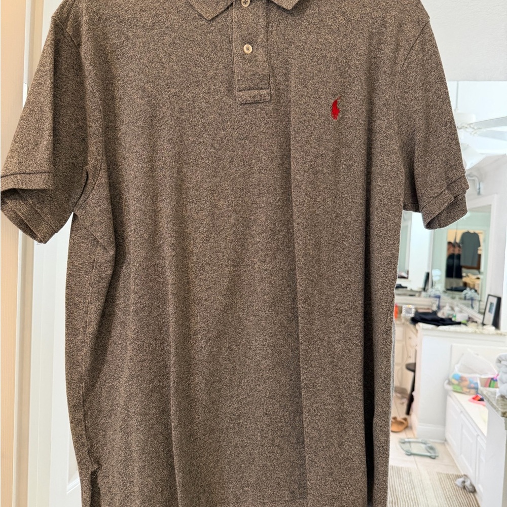 Ralph Lauren Charcoal Polo Shirt- Large
